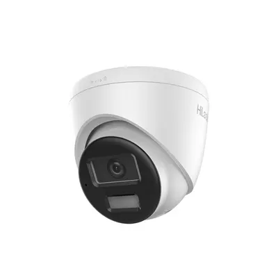 Camera supraveghere IP Dome cu iluminare duala Hikvision HiLook IPC-T220HA-LUC, 2MP, 2.8 mm, IR 20 m, lumina alba 15 m, microfon, PoE