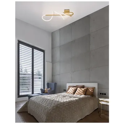 Plafoniera CERELIA Alama aurie Metal & Fiber Braided Silicone Tube LED 17.7W 230V 1146Lm 3000K IP20