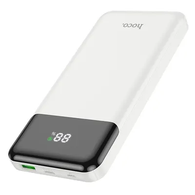 Baterie Externa Hoco J102, Incarcare Rapida, 10.000 mAh, PD 20W, QC 3.0, Cool Figure, Alb Engros