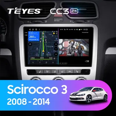 Navigatie Auto cu Asistenta AI Teyes CC4 PRO Volkswagen Scirocco 2008-2017 8+128GB 9.5" QLED, Android 13, 5G, 7.1 DSP, CarPlay
