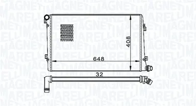 Radiator Racire Motor Potrivit Audi A3; Seat Altea, Altea Xl, Leon, Toledo Iii; Skoda Octavia Ii, Superb Ii; Vw Caddy Iii, Caddy Iii Minivan, Eos, Golf Plus V, Golf V 1.9d 2.0d