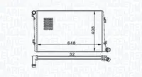 Radiator Racire Motor Potrivit Audi A3; Seat Altea, Altea Xl, Leon, Toledo Iii; Skoda Octavia Ii, Superb Ii; Vw Caddy Iii, Caddy Iii Minivan, Eos, Golf Plus V, Golf V 1.9d 2.0d