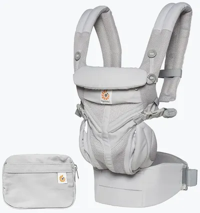 Marsupiu ergonomic Ergobaby Omni 360 - Cool Air Mesh, Pearl Grey