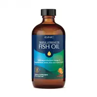 Ulei de peste cu aroma naturala de portocale Triple Strength Fish Oil, 236.5ml, GNC