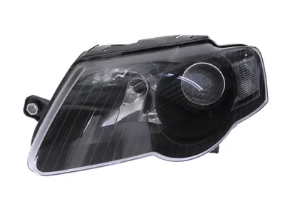 Far fata Stanga (H7, electric, cu motor, culoare insert: negru) potrivit VW PASSAT B6