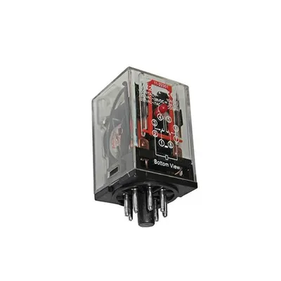 Releu intermediar 230V 8 picioare n 230V AC - cu LED & test buton - 8 picioare - 2 contacte