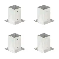 vidaXL Suporți stâlp, 4 buc., metal galvanizat, 91 mm