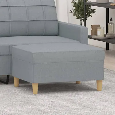 Gossi taburet, gri deschis, 70x55x41 cm, material textil