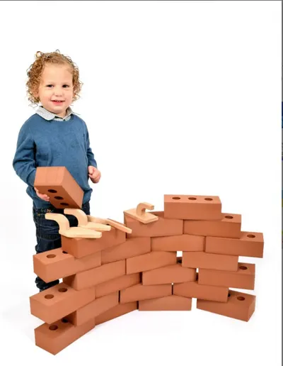 Set de 50 de cărămizi din spumă pentru construit