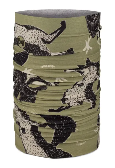 Bandana Coolnet UV - RUB CHOMP KHAKI - culoare verde inchis - multisport - pentru adulti - marime universala