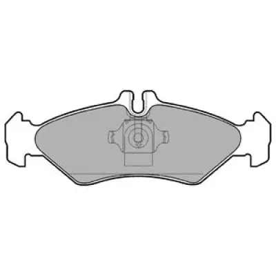 Set placute frana, frana disc DELPHI LP1595