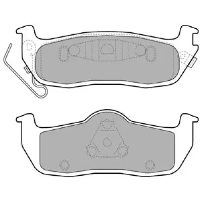 Set placute frana, frana disc DELPHI LP2109