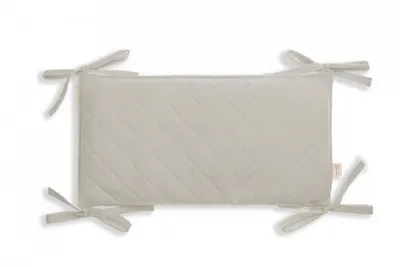 Protectie laterala pentru patut pachet 3x60 cm catifea Sand