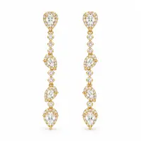 Cercei Seraphine Placati cu Aur 18k