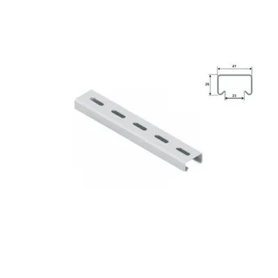 AC-A1-1.5 Profil sina C perforata 21x41x1,5mm
