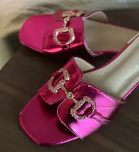 Papuci dama Toyin Fuchsia