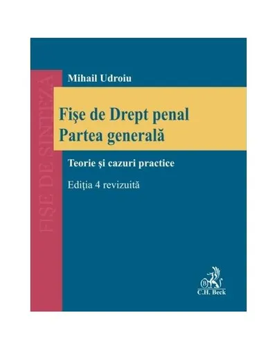 Fișe de Drept penal. Partea generală - Paperback brosat - Mihail Udroiu
