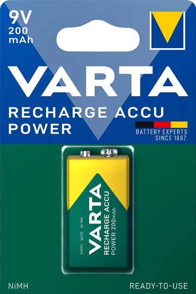Baterie reîncărcabilă VARTA - Recharge Accu Power, 9V, 1 buc.