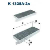 Filtru, aer habitaclu FILTRON K 1328A-2x