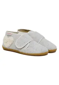 Pantofi Fete - material textil - gri -