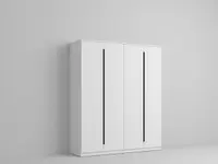 Dulap dormitor 4 usi Alb 164 x 192.5 cm - Arkana