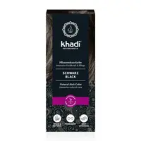 Vopsea de par naturala, NEGRU, 100gr, Khadi