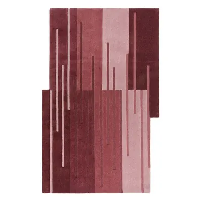 Covor burgundy țesut manual din lână 150x240 cm Split Ombre Shaped – Flair Rugs