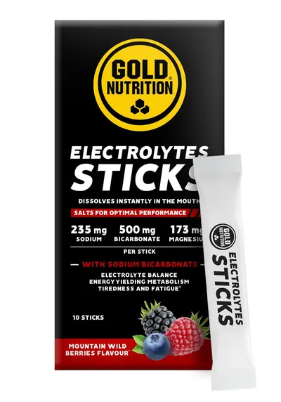Electroliti cu fructe de padure Electrolytes, GoldNutrition, 10 plicuri