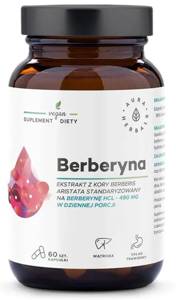 Berberină, 60 capsule, Aura Herbals