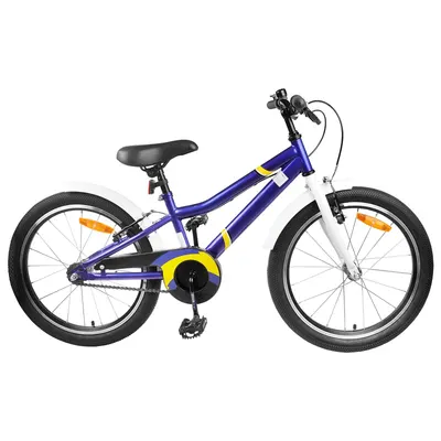vidaXL Bicicletă pentru Copii 22 Inci pentru 7-12 ani Albastru Alb