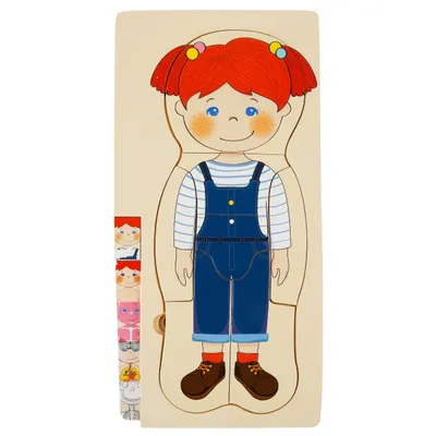 Puzzle din lemn, Corpul Uman 4 x 7 piese
