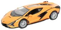 Mașinuță metalică Kinsmart - Lamborghini Sián FKP 37, 1:36, portocalie