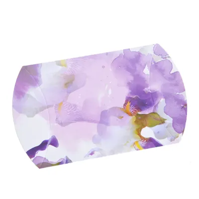 Plic cadou cu imprimeu floral mov
