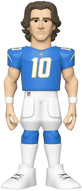 Statuetă Funko Gold Sports: NFL - Justin Herbert (Los Angeles Chargers), 30 cm