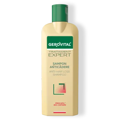 Șampon Anticădere Cu Procapil și Bio-capigen, Gerovital Tratament Expert, 250 Ml / 400 Ml
