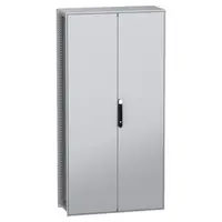 Dulap modular, cu montaj pe pardoseala, PanelSeT SFN, din otel decarbonizat(verde), 2000x1000x400mm, IP55, cu placa de montaj, 2 usi
