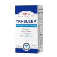 Tri-Sleep Formula Avansată Triplu-Strat pentru Somn Odihnitor, GNC | 60 tablete