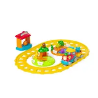 Jucarie electronica vorbitoare Chicco Trenuletul aventurii ABC, FR/EN, 1-4 ani