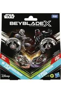 Beyblade X Star Wars. The Mandalorian 3-60F and Moff Gideon 3-80N