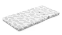 Saltea pliabila pentru patut copii Sensillo Feathers 120x60x5 cm,husa detasabila din bumbac,compatibila cu patuturi clasice si pliabile