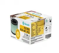 Filtru 3 in 1 TRUE HEPA cu Strat antibacterian si Carbon Activ pentru purificatorul AlecoAir P14 MINIO, compatibil cu P15 KIDDO
