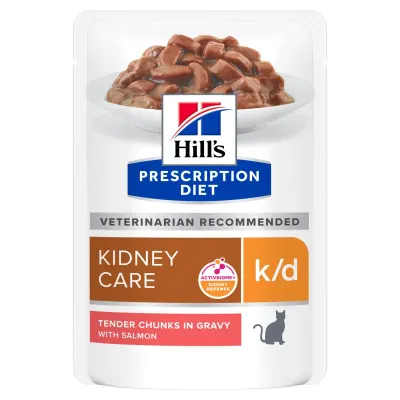Hrana dietetica pentru pisici Hill s PD Kidney Care K D cu somon 85 gr