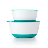 Set 2 boluri alimentare cu capac teal 200360 ml