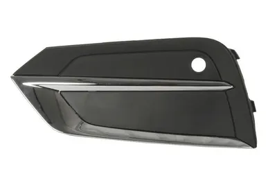 Grila ventilatie bara fata stanga potrivit VOLVO XC60 II dupa 2017 - (cu dungă acoperită cu crom, cu orificii senzor parcare, plastic, negru/crom)
