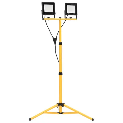 Gossi proiector cu led si trepied, 2x50 w, alb rece