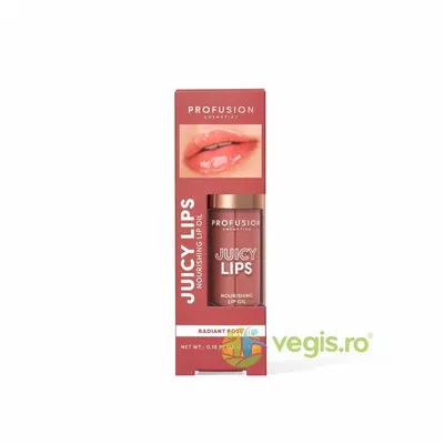 Ulei de Buze Hranitor si Nuanta Radiant Rose, Juicy Lip Tint 4.5ml