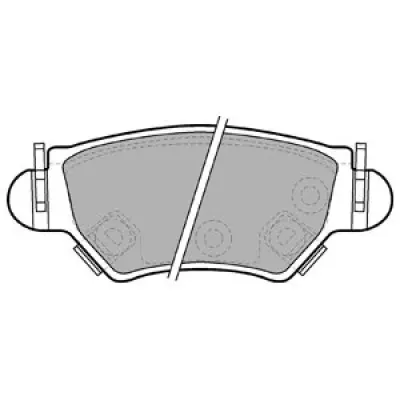 Set placute frana, frana disc DELPHI LP1553