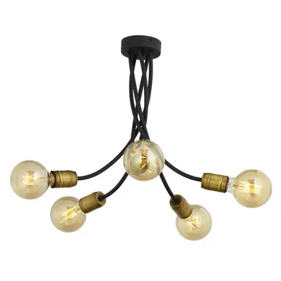 Corp de iluminat fabricat in Polonia model LUCE Plafoniera 5x60W E27