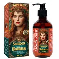 Sampon cu Ulei de Batana pentru Cresterea Parului, Intarirea Radacinilor Firului de Par, Infuzat cu Biotina, Rozmarin, NOVA KISS , 300 ml