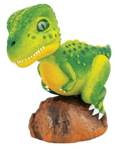 Figurină pentru colorat DinosArt - Raptor, cu vopsele